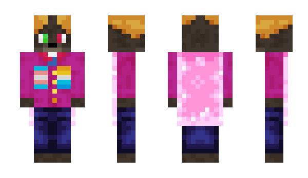 Minecraft skin ProtFox