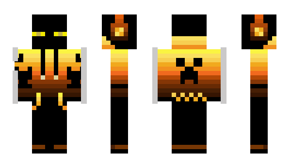 Minecraft skin yellow_warrior