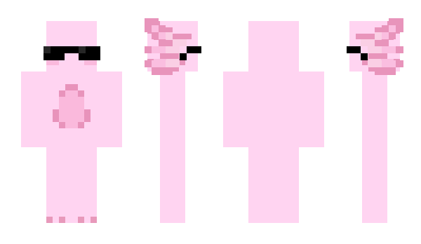 Minecraft skin AxieTheAxolotl