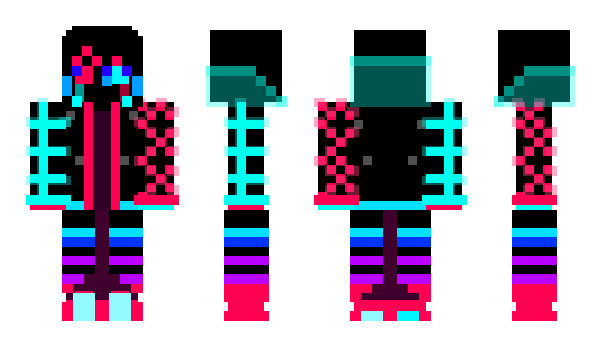 Minecraft skin NeonyCyber