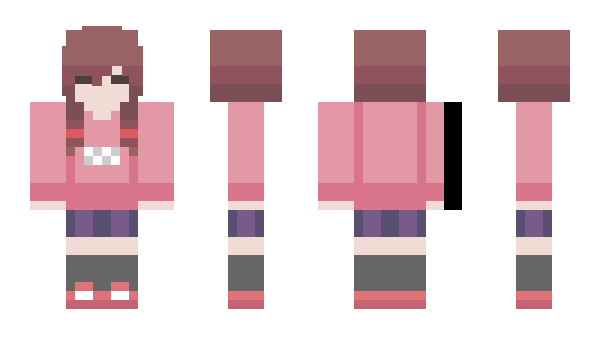 Minecraft skin kvit