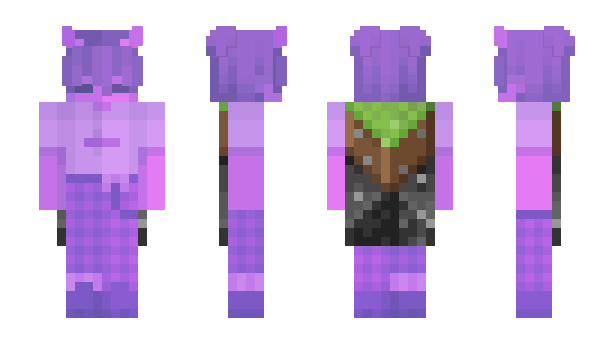Minecraft skin PurpleHalo