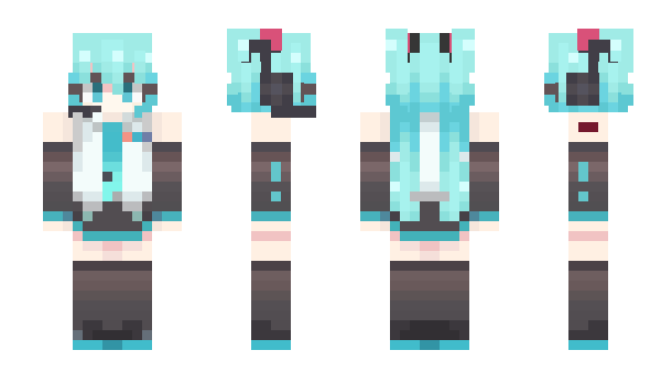 Minecraft skin miku604923723452