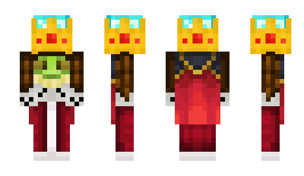 Minecraft skin KingFrogbertTheI