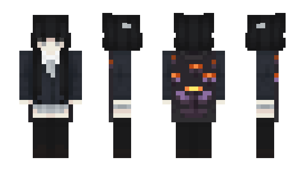 Minecraft skin Fekete