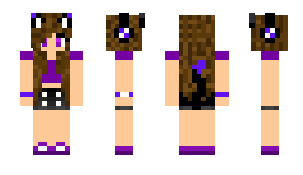Minecraft skin LavenderGirl