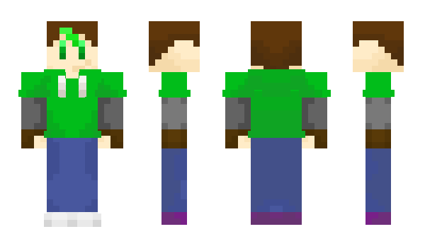 Minecraft skin HoodieGreen