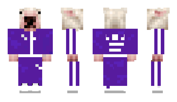 Minecraft скін по ніку PurpleTracksuit