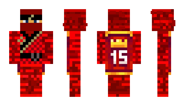 Minecraft skin Redwarrior0017