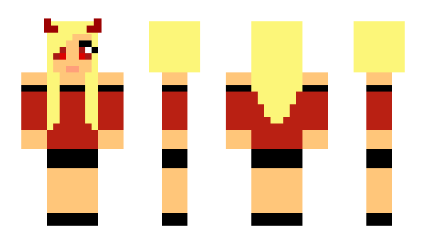 Minecraft skin Blondchen