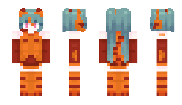 Minecraft skin GarfieldMiku