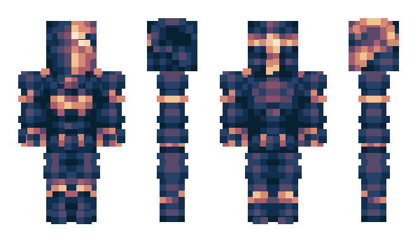 Minecraft skin AlienBlue