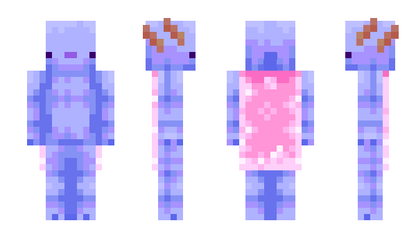Minecraft skin Axolotlb