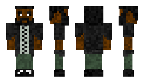 Minecraft skin Czarny