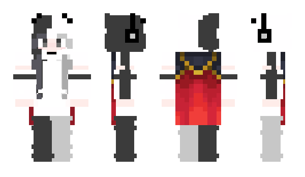 Minecraft skin KoKuroMeow