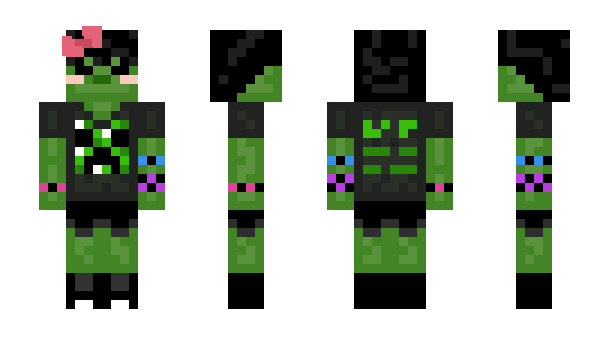 Minecraft skin GreenGir