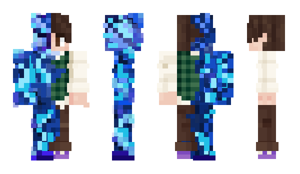 Minecraft скин по нику xxAzureFlamesxx