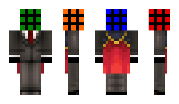 Minecraft skin RubixClown