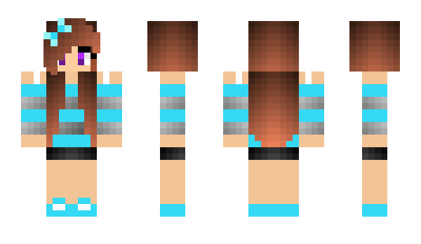 Minecraft skin bluebows
