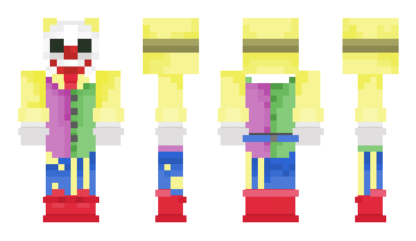 Minecraft skin clowney