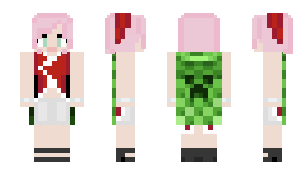 Minecraft skin pinkroosie