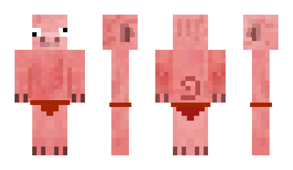 Minecraft skin Pig_A