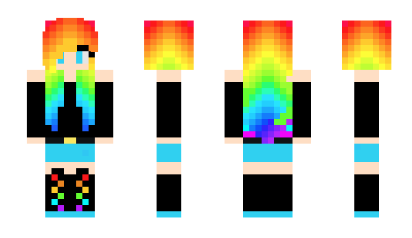 Minecraft skin Rain__Bow