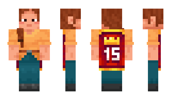 Minecraft skin Fireprincess2