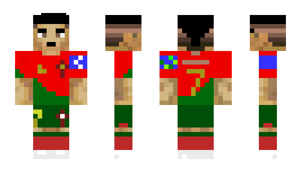 Minecraft skin CR7Gamer