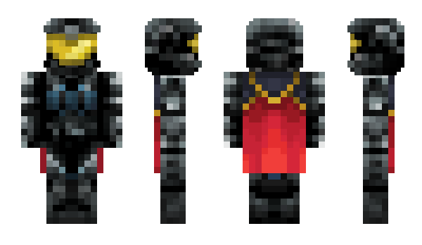Minecraft skin Obsidianen