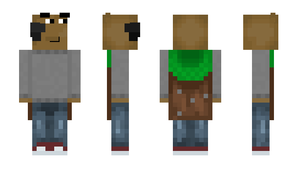 Minecraft скин по нику FISHMHO