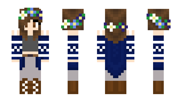 Minecraft skin bluegirl05