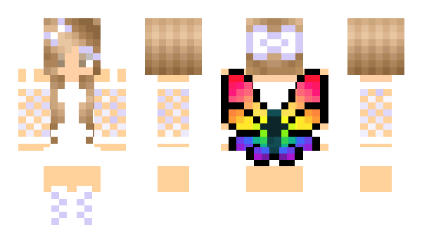 Minecraft skin butterflygirl