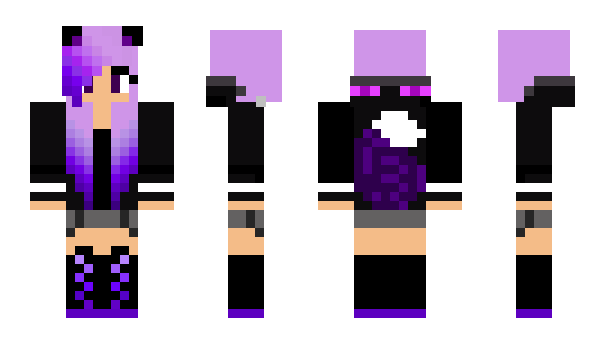 Minecraft skin purplelove