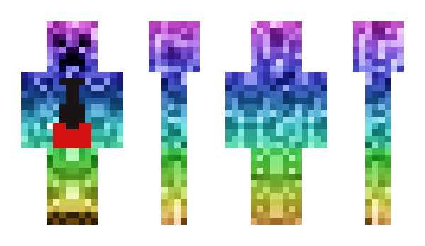 Minecraft skin Rainbowdude