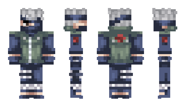 Minecraft skin kakashii