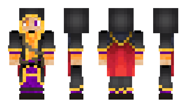 Minecraft skin FireyShadows