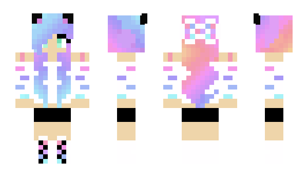 Minecraft skin Rosa_2