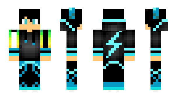 Minecraft скин по нику BleuFlames