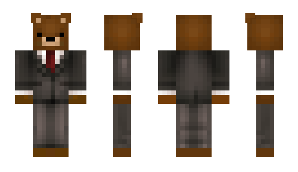 Minecraft skin SuitBear