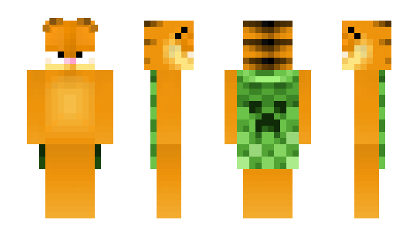 Minecraft skin Garfield