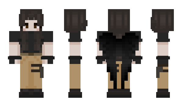 Minecraft skin RavenDraws