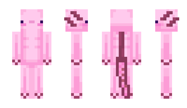 Minecraft skin maaxolotl