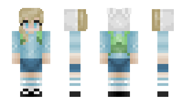 Minecraft skin PinkGalaxyZebra