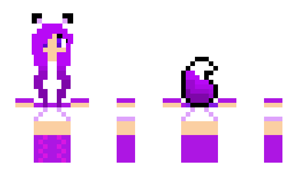 Minecraft skin purplegirl8520