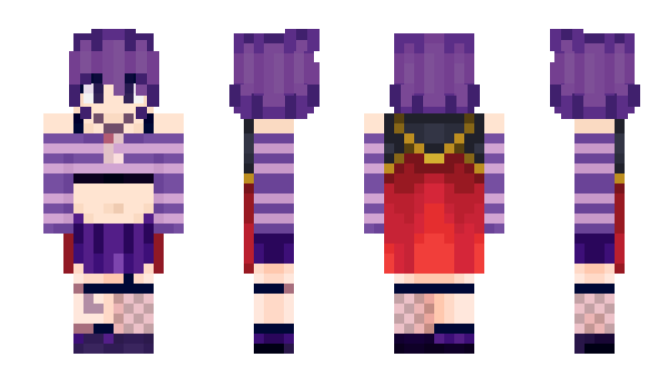 Minecraft skin GothFemboyFeet
