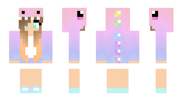 Minecraft skin Lunicorny