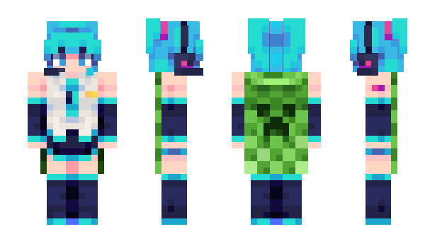 Minecraft скин по нику HatsuneSigma