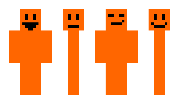Minecraft skin orange17333