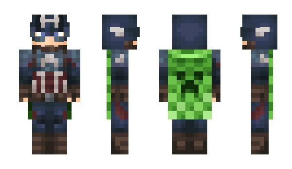 Minecraft skin CaptainAmerica_